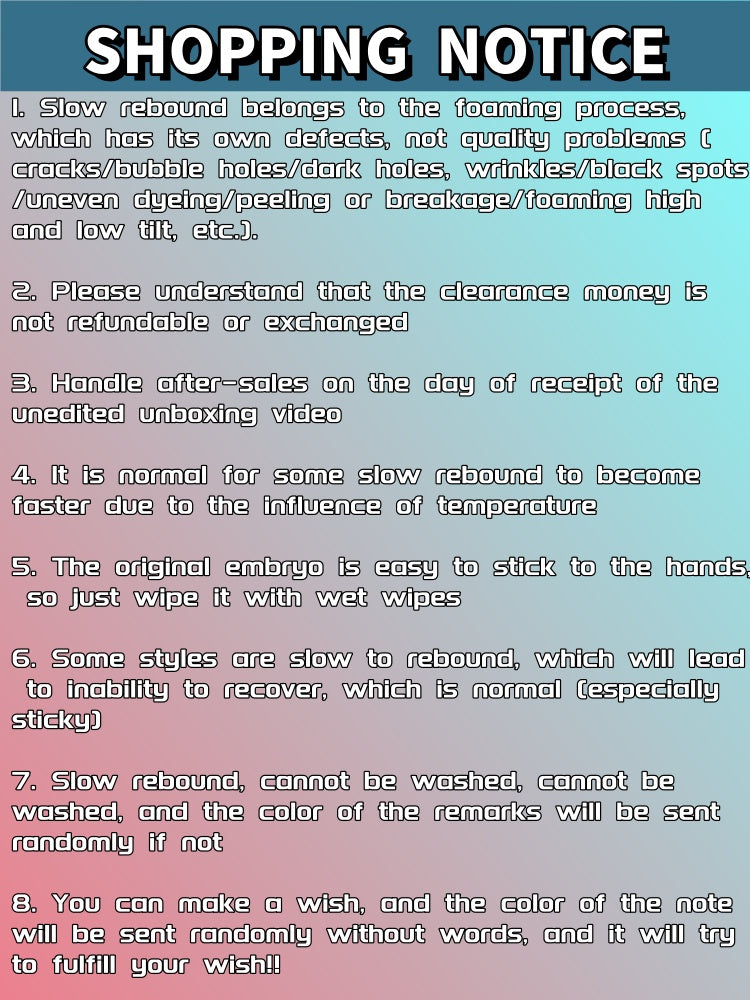 【Special Benefits】Minor flaws squishy