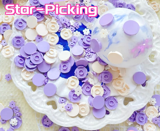 Star-Picking 【fill with large circular pieces and a small amount of floral building blocks】